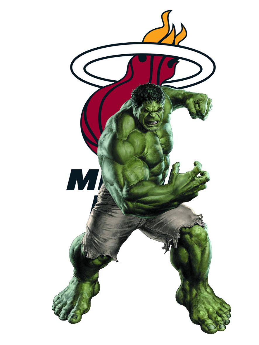 Miami Heat Hulk Logo vinyl decal